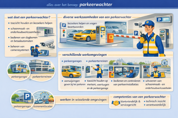 Alles over het beroep parkeerwachter wat doet een parkeerwachter